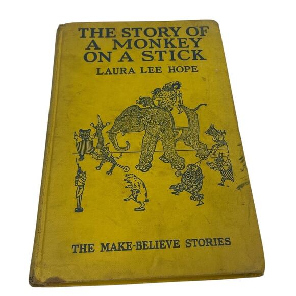 Vintage 1920 The Story of A Monkey on A Stick Laure Lee Hope Hardback Book - Picture 1 of 5